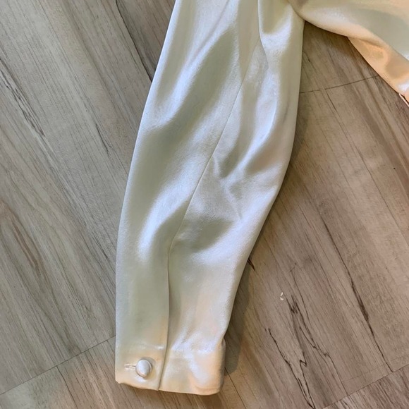 Vintage 1980s satin dress 3/4 sleeves Liz Claiborne sz. 8 - Picture 6 of 6